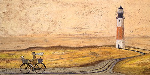Sam Toft Leinwanddruck, Holz, Mehrfarbig, 50 x 100 cm