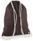 Westford Mill Gymsac 37x46cm Turnbeutel Baumwoll-Rucksack Chocolate