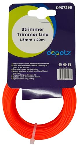 Dapetz 1.5mm x 20m Tagliaerba Filo Decespugliatore Elettrico Erba Siepe Filo Giardino