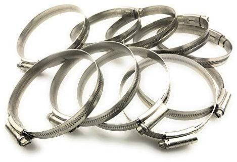 Colliers de Serrage Jubilee en Acier Inoxydable SS304 70-90mm x 10 pièces