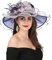 SAFERIN Damen-Organza-Fascinator, Kirche, Brautschmuck, Teeparty, Hochzeitshut, 2867 - Marineblau und Pink, Einheitsgröße