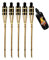 Moritz 5X Bambusfackeln Fackel 90 cm Standard Natur + 1x 1000ml Lampenöl Gartenfackel Ölfackeln Garten Deko Öllampe Wegleuchte