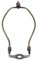 OSALADI Lampenschirm-Halterung, 20,3 cm, Horn-Rahmen, Lampenschirm-Halterung, DIY-Beleuchtungs-Zubehör für Tischlampe, Bodenleuchte (Bronze)