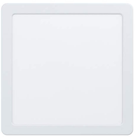 EGLO LED Einbaustrahler Fueva 5, L x B 21,6 cm, LED Spot aus Stahl und einer Kunststoff Leuchtfläche, LED Einbauleuchte in Weiß, Einbaustrahler LED flach, geringe Einbautiefe 26 mm, neutralweiß