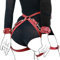Xocity Sex Bondage SM Kit Fesselset für Paare Modisches Fesseln Sexspielzeug für Frauen für Sie mit 2 Handgelenksmanschetten und Oberschenkelbundgurten SM Cortex Set Handschellen Sex Spielzeug Toys