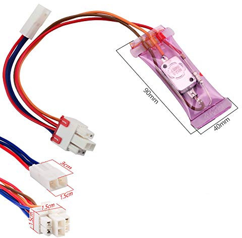 NLLeZ 1pc N12-5 Grados 3 Cables refrigerador frigorífico termostato AC 250 V 10A-7 Celsius Frigoríficos bimetales Desfroster Accesorios de termostador