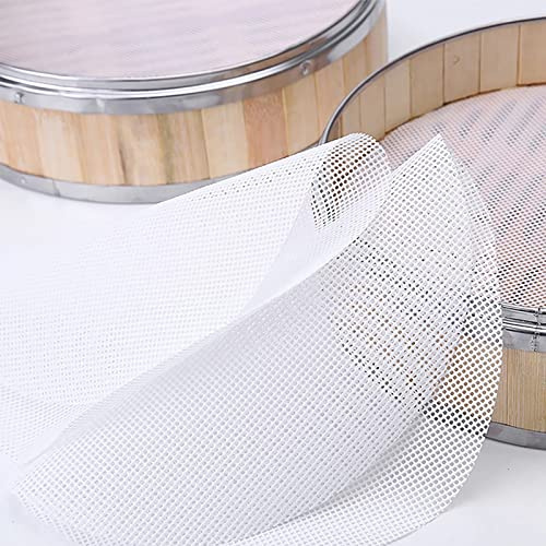 6PCS 18cm Silicone Steamer Mesh, Kitchen Silicone Steamer Mesh Round Non-Stick Pad for Steaming Basket, Cooking, Vegetables, Rice, Dim Sum