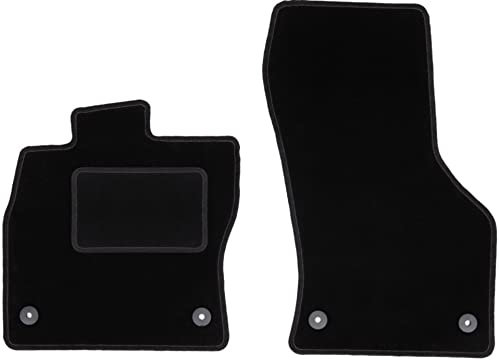 Wielganizator Automatte – Passend für Skoda Octavia III Liftback, Limousine, Variante, Kombi 2012-2020 – Velours – Autozubehör - Praktische Fußmatte Auto – 2-teilig - schwarz