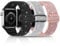 Stretchy Nylon Bling Straps Compatible with Apple Watch Strap 38mm 40mm 41mm 42mm 44mm 45mm 46mm 49mm, Adjustable Elastic Sport Women Men Band for iWatch Series Ultra 10 9 8 7 6 SE 5 4 3 2 1, 3 Packs