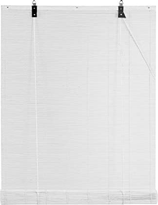 Cy.curtain bright Tenda a Rullo in Bambù 90 x 175 cm, Tenda di Bambù Pieghevole, Avvolgibile Bamboo Parasole per Balcone