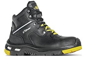 U-Power - Chaussures de sécurité hautes Ultra résistantes Ronan - Environnements exigeants - S3 SRC ESD CI 42 Noir/Jaune