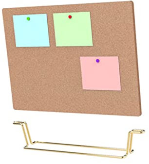 STOBOK Korktafel Pinnwand Mit Holzrahmen Multifunktionale Memoboard Für Büro Schule Und Zuhause Einfach Zu Montieren Für Notizen Und Kreative Projekte Goldene Basis Für Stilvolle