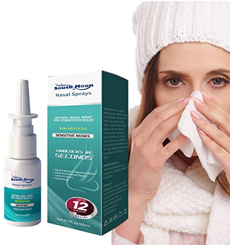 Pacienjo Nasenspray - 20 ml schnell wirkendes Nasen-Feuchtigkeitsspray,Unterstützung der Nasennebenhöhlen mit Spitzklette, Magnolie, Geißblatt, Nasenspray, Entlastung