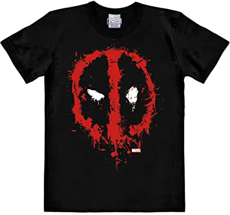 Logoshirt® Marvel Comics Deadpool Face T-Shirt Damen & Herren