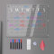 Victagen Calendario mensual magnético de acrílico para frigorífico, 16x12 Transparente, Tablero de calendario magnético reutilizable de acrílico para frigorífico (1)