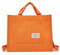 Hiigoo Modische Umhängetasche für Damen, kleine Tasche, Handtasche, stilvolle Tragetasche für Damen, Cord, Hobo-Tasche, Handtasche, Orange Plus