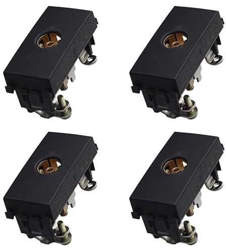 4 Pezzi Presa TV Terminale Femmina, Compatibile Con Vimar Arke, Colore Nero