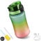 My Vesperbox Minny - Botella infantil a prueba de fugas, pajita, pajita, 350 ml, 500 ml, 750 ml, botella de agua ligera Tritan sin BPA, para jardín de infantes, escuela (arco iris, 350 ml)
