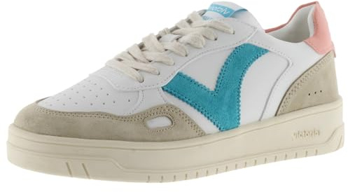 victoria Sneaker Unisex Seul Lederoptik & Farbige & Veloursleder Einsätzen 1257101 für Erwachsene Melocoton 40