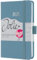 Harenberg Wochenkalender Jolie A6 2025 powder blue - SIGEL - 1 Woche auf 2 Seiten - Terminplaner mit Textileinband, Gummiband, Stiftschlaufe, Einstecktasche und Stickerbogen - 9,5 cm x 15 cm