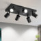 Homefire LED Deckenstrahler Deckenlampe Schwarz - 6 Flammig GU10 Deckenleuchte 350° Schwenkbar Strahler Spots Innen Deckenspot flurlampe für Wohnzimmer Küche Ohne Leuchtmittel