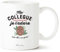 Mug Humoristique - Ma Collègue C'est Comme le Café, Je l'Adore Mais Elle a Un Grain - Tasse Bureau, Cadeau - Boite Kraft Incluse - Imprimé en France - 330ml