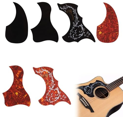 Pickguard Schlagbrett für Folkgitarre, Akustikgitarre Pickguard, Schlagbrett Pick Guards Für Akustische Und Klassische Gitarren Jazz Bass Schlagbrett Aus Zelluloid Klassische Plektren Gitarrenparts