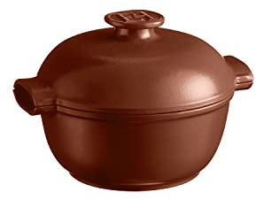 Emile Henry Induktionsgeeigneter runder Topf Sienne, 2,5 l – 22 cm