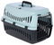 Kerbl Pet Transportbox Expedion, Transportmöglichkeit für Katzen/Hunde/Kleintiere, Kunststoff, Blau|Schwarz, 45x30x30 cm