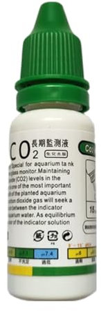 Co2-Glas-Tropfen-Checker-Set, Co2-Tropfen-Checker-Lösung, funktionales Kohlendioxid-Tester-Monitor-Set, transparentes Aquarium-Set für bepflanzte Aquarien