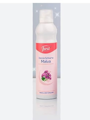 Just Doccia Schiuma Malva, Bagnoschiuma Svizzero con Estratto di Malva, 200ml