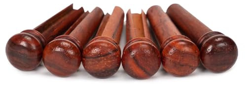 Rersduyt 6pcs Cocobolo Guitar Bridge Pins for Enhanced String Instrument Performance Guitar Parts