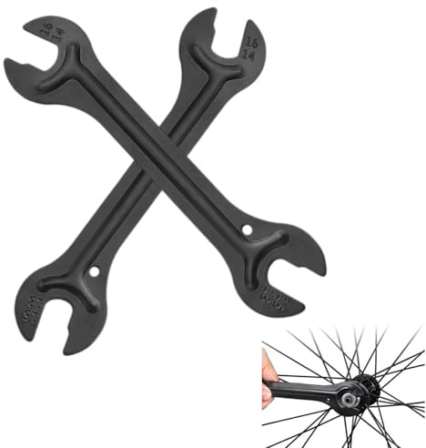 COAFTUG 2pcs Bike Hub Spanner Bicycle Cone Spanner 13/14/15/16mm Bicycle Hub Cone Wrench Carbon Steel bike Hub Repair Removal Tool for Cycling Road Bike Mountain Bike MTB