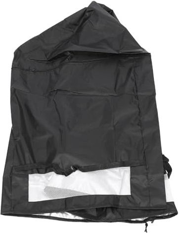 AMONIDA Chest Freezer Cover, Oxford Cloth Windproof Drawstring Deep Freezer Dust Cover for Up to 7 Cubic Feet, 28x23x34 Inch