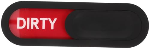 ASAKKURA Geschirrspüler Magnet Schild aus Abs und Acryl mit Verschiebbarer Anzeige für Sauber oder Schmutzig Langlebig und Modern für Küche und Hotelräume Geeignet