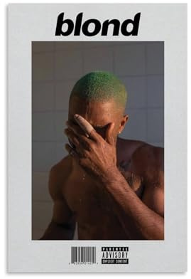 Generisch Music Frank Album Ocean Posters For Room Aesthetic 90s Blond Für Zimmer, Ästhetische Leinwand-Wandkunst, Schlafzimmer-Dekor Poster 16x24inch(40x60cm)
