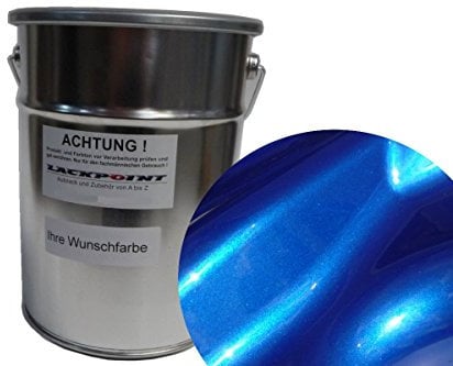 Lackpoint 1 Liter Spritzfertigen Basislack Candy Blau 2 Metallic Autolack