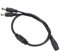 5,5x2,1mm DC Splitter Kabel,ASHATA Buchse auf Stecker Powercable DC Verteiler Kabel Stromkabel,CCTV Splitter Kabel 12V DC Stromverteiler Adapter Kabel für CCTV Kamera(1 Buchse auf 2 Stecker)