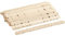 Palillos de madera para manualidades y construcción.