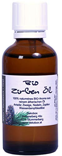 Bio Zirbenöl - 50ml - 100% naturrein - höchste Qualität durch Destillation