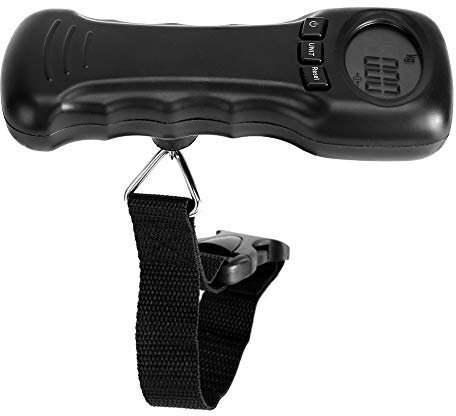 Digital Luggage Scale, 44kg/97lb Portable Hanging Luggage Scales with Digital Display Liquid Crystals, Weighing Travel Suitcase Scales with Hook
