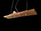 FRIESENLICHT MAYA Esstischlampe Pendelleuchte Unikat Holz Hängelampe Hängeleuchte Led Vintage Set Leuchte Lampe Eiche dunkel geölt Massiv mit Baumkante (180cm) …