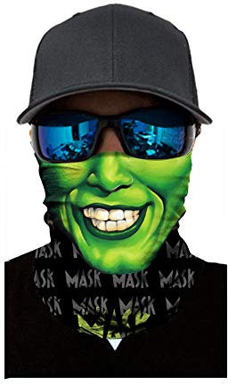 carol -1 Damen Bedruckte Multifunktionstuch Gesichtsmaske Atmungsaktiv Schlauchtuch Halstuch Schutzmasken,Herren Schlauchschal Outdoor UV Staubschutz Mund-Tuch Motorrad Fahrrad Joggen Schal