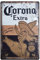 FSTIKO Beauty Girl Corona Extra Retro Vintage Bier Blechschilder Wanddekoration Kaffee Bar Dekor Heim Männer Höhle Alkohol Schilder 20,3 x 30,5 cm