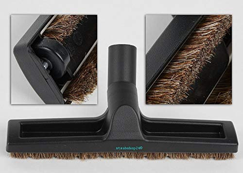 HOK Hausgeräteservice® - Hartbodendüse GEEIGNET für Miele Serie C3 Complete & C3 Compact - Ecoline (Plus), Cat & Dog, Powerline, Silence, etc. - Parkettdüse mit Naturborsten