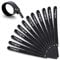 Fasgear Cable Ties, Reusable Cable Strap, Adjustable Fastener Cable Strap Hook and Loop Cord Ties Wraps, 15x1cm (30 Pieces, Black)