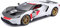 Maisto Ford GT Heritage (2021): Modellauto im Maßstab 1:18, Türen, Kofferraum und Motorhaube beweglich, 25 cm, weiß-schwarz (531390)