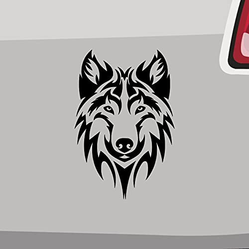 Wolf Tuning Aufkleber Racing Auto Treffen Werwolf Tribal Tattoo Eco Decal JDM in 6 Größen und 21 Farben