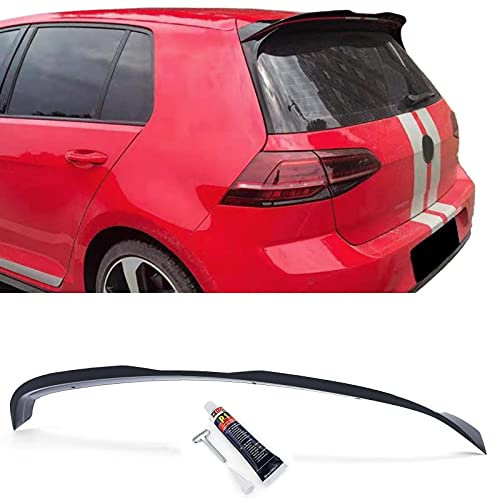 Heckspoiler Dachkantenspoiler Schwarz Glanz für VW Golf 7 GTI Limousine 13-20