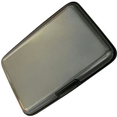 Rohans Aluminium Credit Card Holder Wallet CASE Purse Metal Business Card Protector UK (Grey)